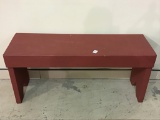 Red Paint Wash Stand Bench