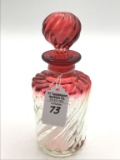 Baccarat Amberina Raspberry Swirl Antique Perfume