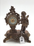 Ornate  Cherub Angel Design Bedroom Clock