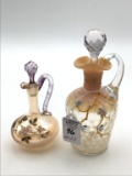Lot of 2 Vintage Vinegar Cruets Including