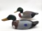 Lot of 2 Mallards-One Marked Stoney Point Decoys-