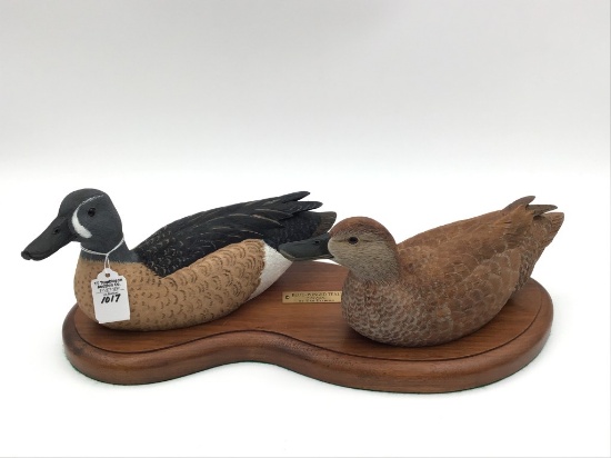 Pair of Bluewing Teal by Dan Ellberg #27 of 100