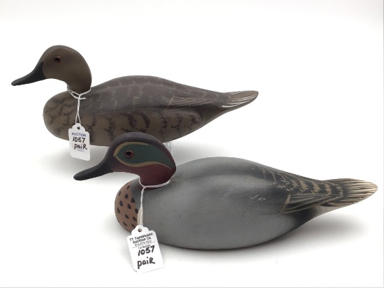 Pair of Wildfowler Green Wing Teals
