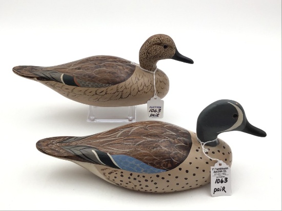 Pair of Charlie Moore Blue Wing Teals