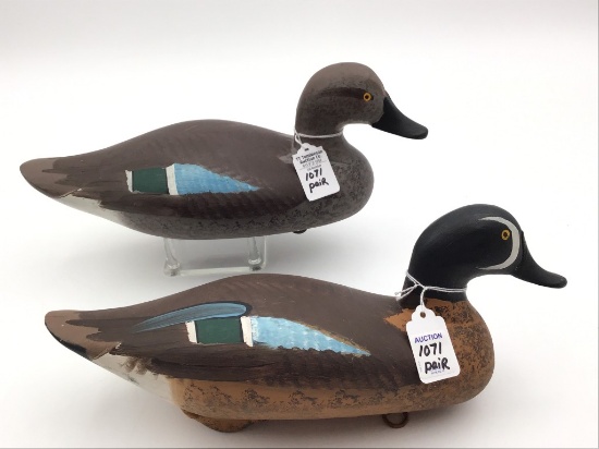 Pair of Blue Wing Teals by Captain Harry