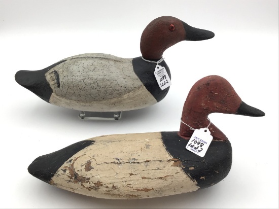 Lot of 2 Decoys From North Carolina-Canvasback