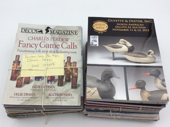 Lg. Group of Decoy Magazines-Complete Year Sets