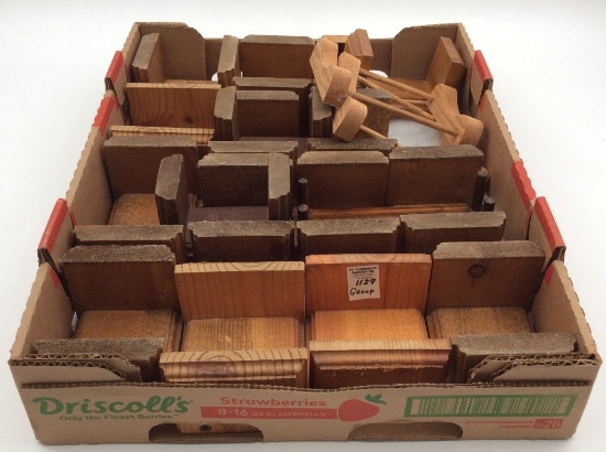 Group of Various Wood Decoy Stands