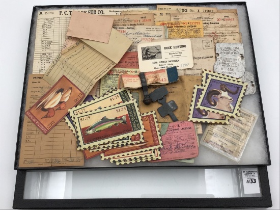 Group Including Fishing & Hunting Licenses,