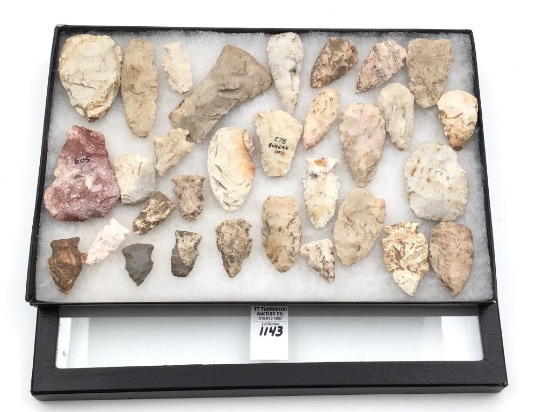 Collection of Various Arrowheads