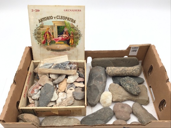 Group of Various Arrowheads & Arifact Stones