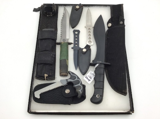 Group of Various Knives-Mostly Hunting Including
