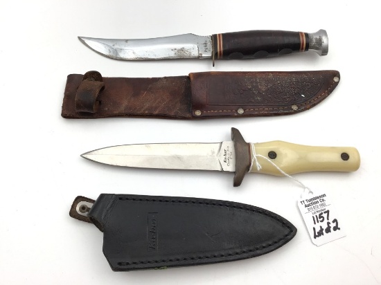 Lot of K-bar Knives w/ Sheaths Including