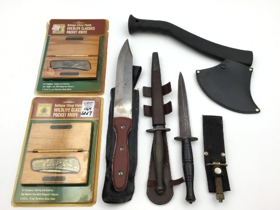 Lot of 7 Various Knives Including 2-New in Package