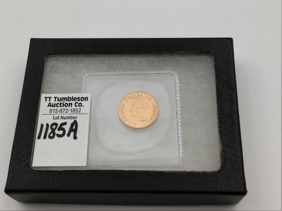 1855 Three Dollar Princess Gold Piece