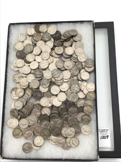 Collection of 300 Jefferson Pre-64 Nickels