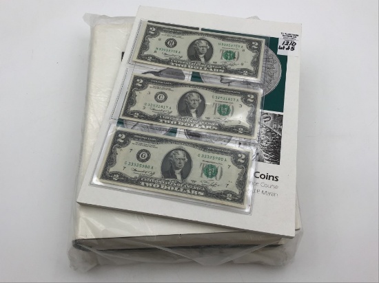 Lot of 5 Including 3-Two Dollar Bills-Series of