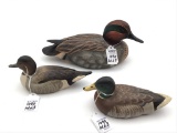 Lot of 3 Contemp. Decoys Including Green