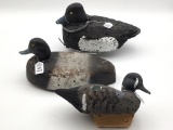 Lot of 3 Various Cork Decoys