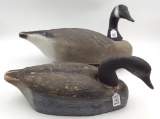 Lot of 2 Lg. Herters Balsa Wood Geese