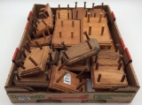 Lg. Group of Various Wood Decoy Stands