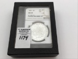 Graded 1885 MS63 Morgan Silver Dollar by NGC