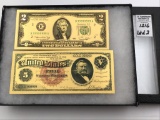 Lot of 2 Gold Plated or Gold Foil Including