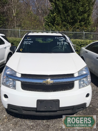 2008, CHEVROLET, EQUINOX, COMPACT SUV, 2CNDL23F786292345, 141739 miles, SALVAGE TITLE