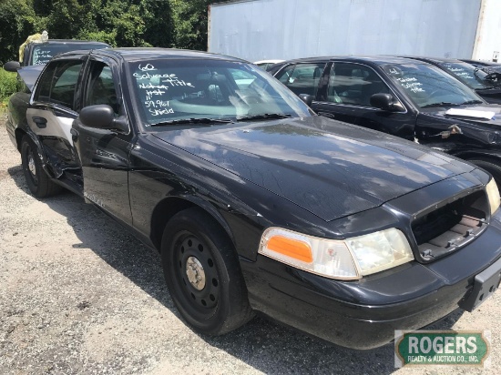 2011 Ford Crown Vic, 4.6, 59961 Miles, 2FABP7BV7BX183137-SALVAGE TITLE-NO KEYS