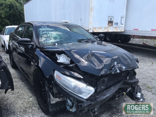 2014 Ford Interceptor, 1FAHP2MK4EG151174-MILEAGE UNKNOWN-SALVAGE TITLE-NO KEYS