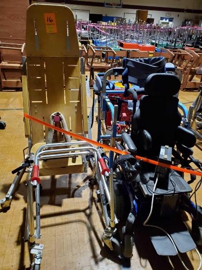 Special education and therapy lot. Electric wheelchair