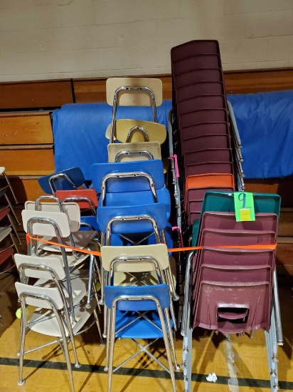 41 plastic chairs