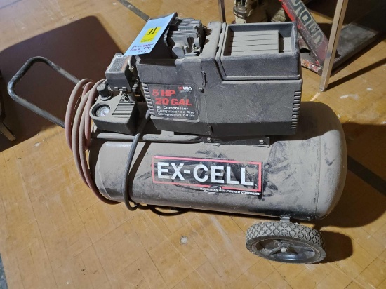 Excell 5 hp 20 gal air compressor