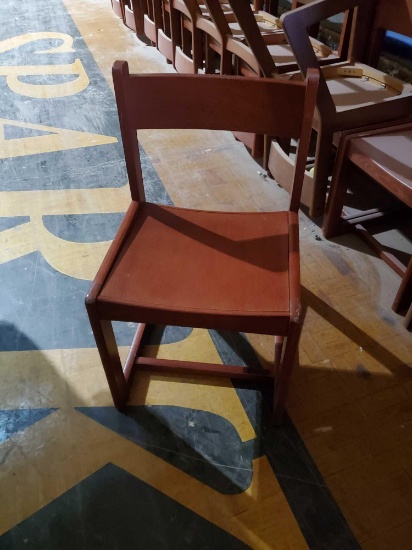 19 wooden chairs
