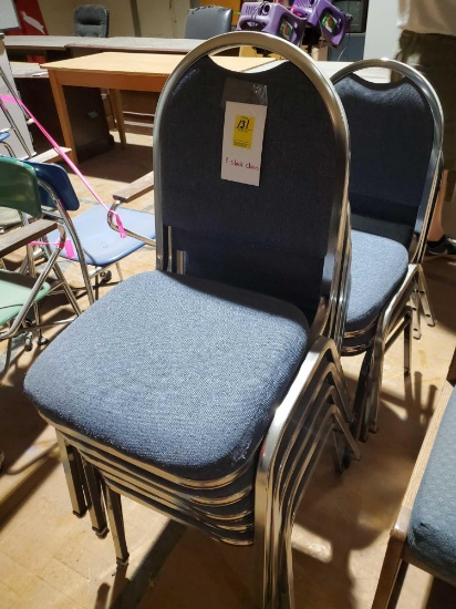 8 stackable chairs
