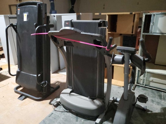 2 treadmills and one bike