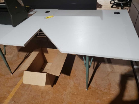 2 laminated computer tables