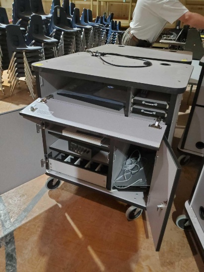 Computer cart and contents