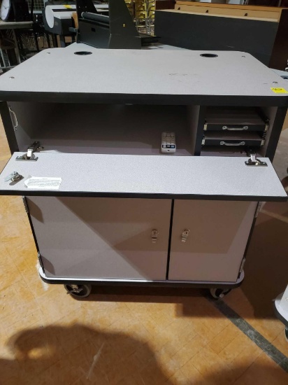 Computer cart and contents
