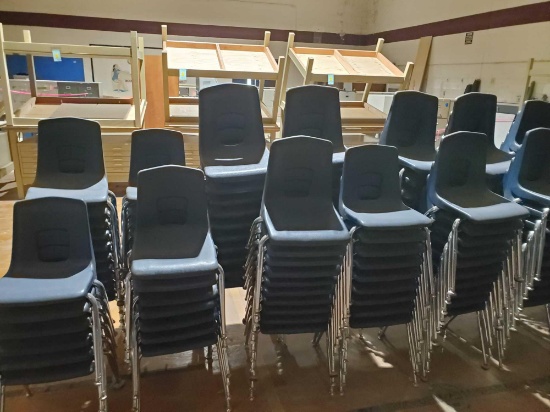 131 blue chairs