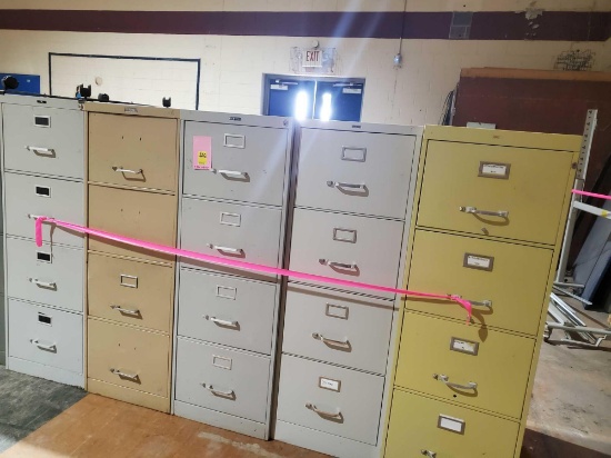 5 filing cabinets