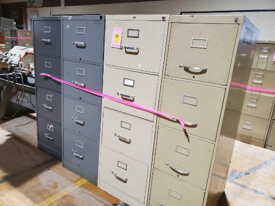 4 filing cabinets