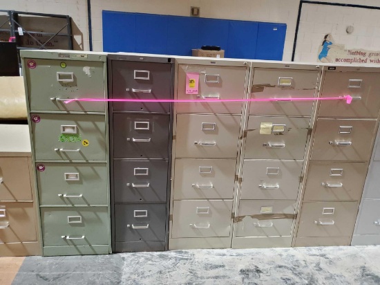 5 filing cabinets