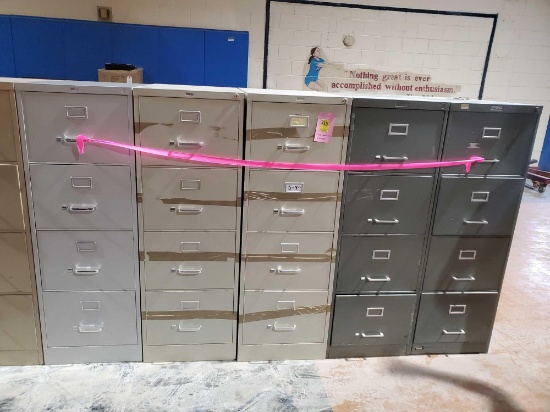 5 filing cabinets