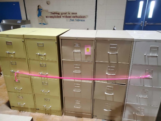 5 filing cabinets