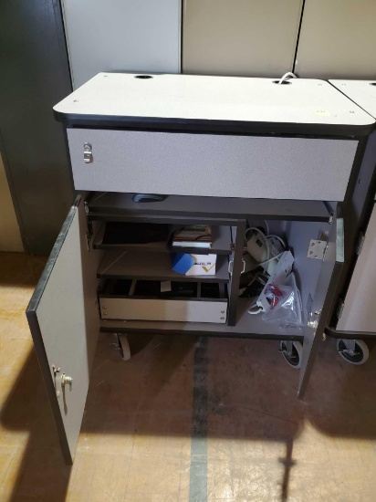 Computer cart and contents