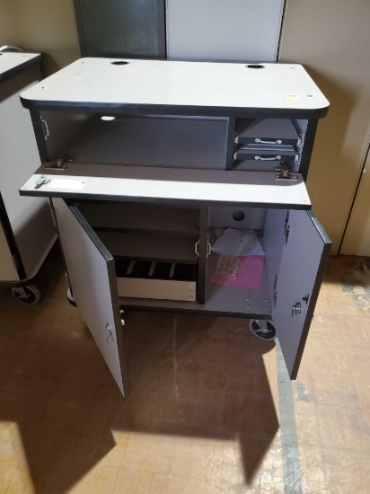 Computer cart and contents