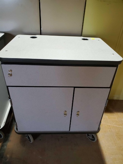 Computer cart and contents