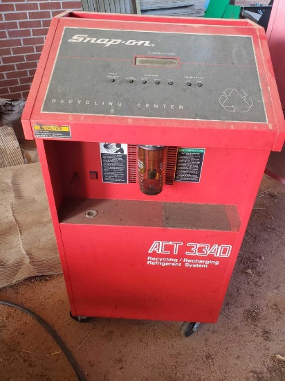 Snap on act 3340 recycling center refrigerant