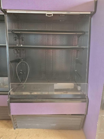 Oasis purple display cooler and shade